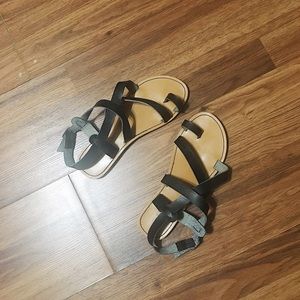 Rouge Strappy Sandals